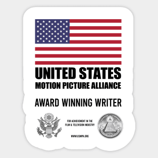 Award Winning Writer Sticker